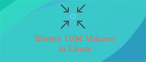 shrink lvm volume.